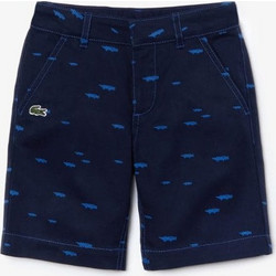 Lacoste Παιδική Βερμούδα Chino Μπλε FJ4780-X9N