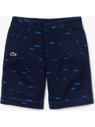 Lacoste Παιδική Βερμούδα Chino Μπλε FJ4780-X9N