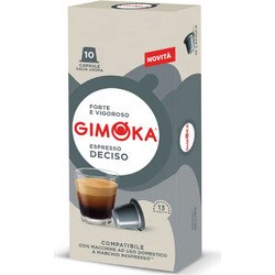 Gimoka Κάψουλες Espresso Deciso Συμβατές με Μηχανή Nespresso 10τμχ