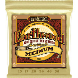 Ernie Ball 2002 Σετ 6 Χορδές Ακουστικής Κιθάρας 80/20 Bronze 13-56" Medium Tension