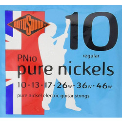 Rotosound PN10 Σετ 6 Χορδές Ηλεκτρικής Κιθάρας Pure Nickel 10-46" Normal Tension