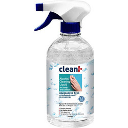 Clean+ By Feral Alcohol Cleaning Liquid Αντισηπτικό Spray Χεριών 500ml