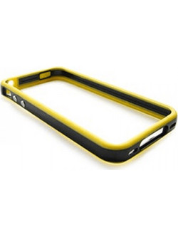 VOLTE-TEL ΘΗΚΗ IPHONE 4G/4S BUMPER METAL BUTTON BLACK-YELLOW