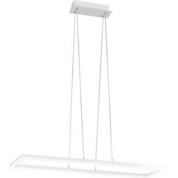 LUCE Κρεμαστό Φωτιστικό Οροφής Μονόφωτο LED με Θερμό Λευκό Φως Λευκό 3394-45-102