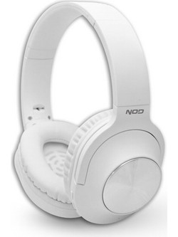 NOD Playlist Ενσύρματα & Ασύρματα Bluetooth Ακουστικά DJ Over Ear Λευκά