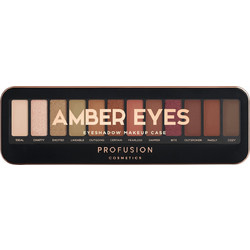Profusion Pro Makeup Case Amber Eyes Παλέτα Σκιών 12gr