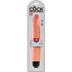 Pipedream King Cock 10" Vibrating Stiffy Ρεαλιστικός Δονητής 25.4cm Flesh