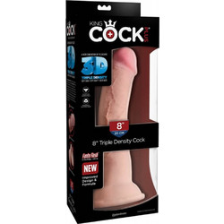 Pipedream King Cock Plus 8" Triple Density Ρεαλιστικό Dildo με Βεντούζα 21.6cm Caramel