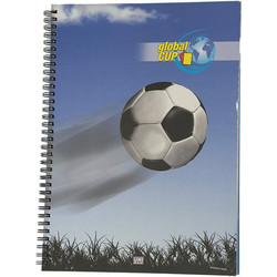 Global Cup Σπιράλ Τετράδιο Ριγέ A4 3 Θεμάτων 35343B