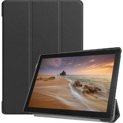 Lenovo TAB E10 TB-X104F 10.1-Inch - Ultra Thin Lightweight Stand Cover Black με πίσω κάλυμμα Διάφανο (oem)