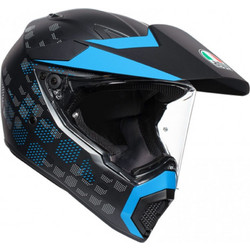 AGV AX9 Antartica Matt Black/Cyan Κράνος Μηχανής On / Off 1445gr