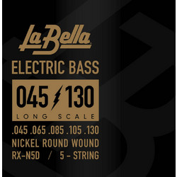 La Bella RX-N5D Σετ 5 Χορδές Ηλεκτρικού Μπάσου Nickel Plated Steel 45-130"