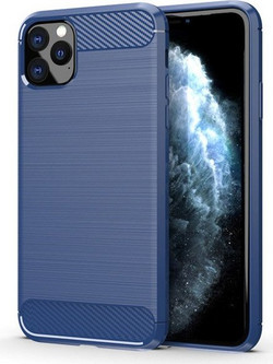 Θήκη Brushed Carbon Fiber TPU για Apple iPhone 11 Pro Μπλε (4948)