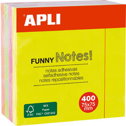 Αυτοκόλλητος κύβος Apli 75x75mm Neon Διάφορα