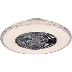 Trio Lighting Harstad R62412106 Ανεμιστήρας Οροφής 59.5cm με Φως & Τηλεχειριστήριο Ασημί