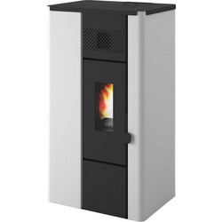 Eva Calor Noa White Σόμπα Pellet 6.3kW