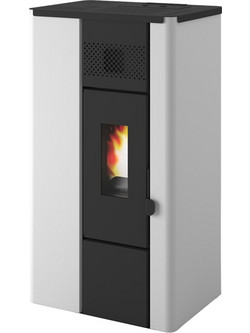 Eva Calor Noa White Σόμπα Pellet 6.3kW