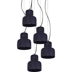 Home Lighting Myra Κρεμαστό Φωτιστικό Οροφής Πολύφωτο Μαύρο 77-4142