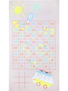 Sunnylife Games Παιδική Πετσέτα Θαλάσσης Microfiber Ροζ 90x160cm