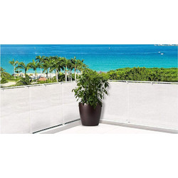 Προστατευτικό Πανί για κάλυψη για το μπαλκόνι και την βεράντα σε λευκό χρώμα, 300x90 cm, Privacy screen - Aria Trade