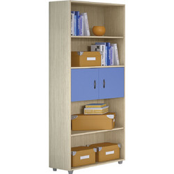 ΒΙΒΛΙΟΘΗΚΗ LATTE - ΜΠΛΕ Πλάτος:73cm x Βάθος:35cm x Ύψος:180cm