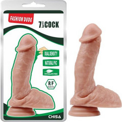 Chisa Novelties Fashion Dude 7.3" Ρεαλιστικό Dildo με Βεντούζα & Όρχεις 17cm Flesh