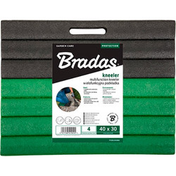 POD200BG ΕΠΙΓΟΝΑΤΙΔΑ ΔΑΠΕΔΟΥ 40x30cm PVC ΠΡΑΣΙΝΗ-ΜΑΥΡΗ BRADAS
