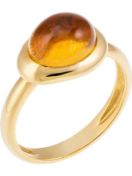 Δαχτυλίδι Χρυσός Κ14 με Citrine (P-10338) / Κίτρινος Χρυσός K14