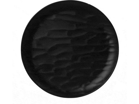 Espiel Πιάτο Γλυκού Μελαμίνης Wavy Matte Black 19cm MLB342K72-6