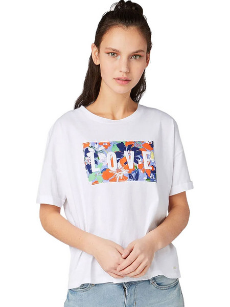 TOM TAILOR OVERSIZED ΜΠΛΟΥΖΑ ΓΥΝΑΙΚΕΙΑ 1009865-20000 (20000/WHITE)
