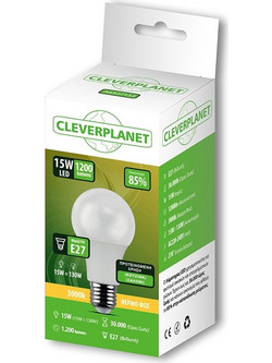 Cleverplanet Λάμπα Led 15W/E27 Θερμό Φως