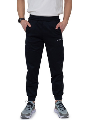 Li-Ning Running Ανδρικό Παντελόνι Φόρμας με Λάστιχο Μαύρο AKYN241-3