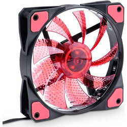 Akyga AW-12C-BR Case Fan 120mm με Σύνδεση 3-Pin 4-Pin Molex Red