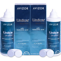 Avizor Unica Sensitive Υγρό Φακών Επαφής 2x350ml
