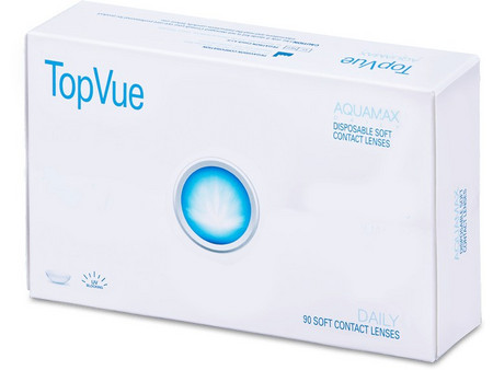 TopVue Daily Ημερήσιοι Φακοί Επαφής Υδρογέλης με Φίλτρο UV 90τμχ