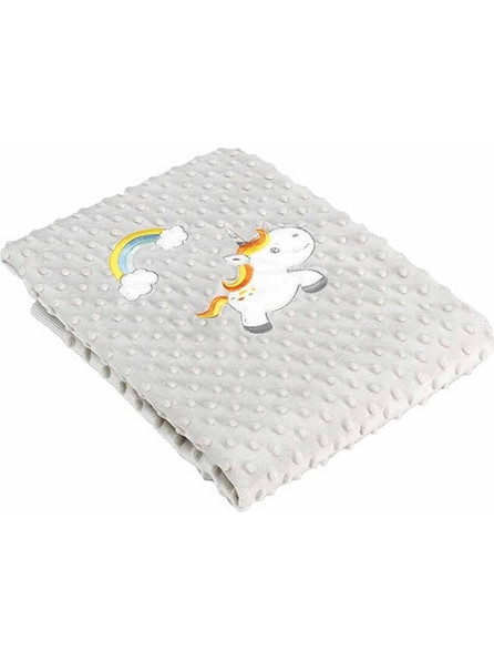 Morven Volvoreta F75 Unicorn Κουβέρτα Αγκαλιάς Fleece 80x110 Γκρι