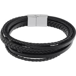 U.S. Polo Assn. Ανδρικό Βραχιόλι από Δέρμα & Ατσάλι JW9069BR