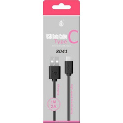 OnePlus 8041 Καλώδιο USB 2.0 USB-A to USB-C 1m Μαύρο
