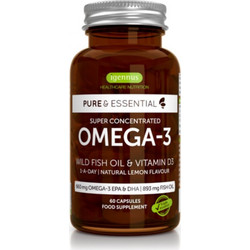 Igennus Pure Essentials Omega-3 Έλαιο Κριλ Λεμόνι 60 Κάψουλες