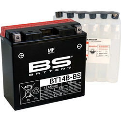 BS Μπαταρία Μοτοσυκλέτας BT14B-BS 12Ah