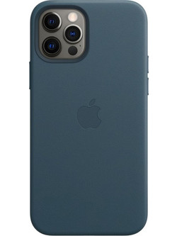 Apple Leather Case with MagSafe Baltic Blue (iPhone 12 / 12 Pro)