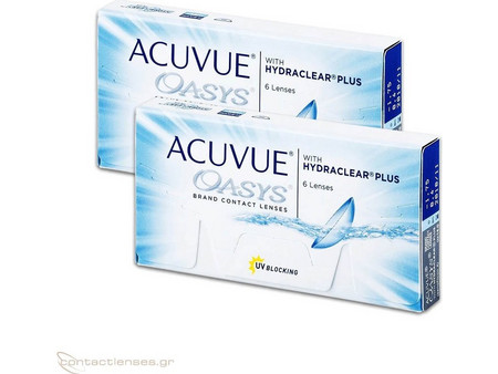 Acuvue Oasys 15θήμεροι Φακοί Επαφής Σιλικόνης Υδρογέλης με Φίλτρο UV 12τμχ