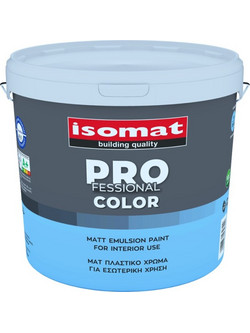 Isomat Professional Color Πλαστικό Χρώμα Εσωτερικού Χώρου Λευκό 3lt