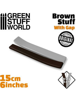 Green Stuff Brown Tape 15cm (6 Inches) with Gap (9227)