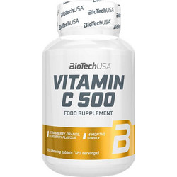 Biotech USA Vitamin C 500 120 Μασώμενα Δισκία