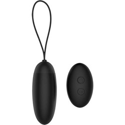 Dream Toys Dusky Pleaser Egg Δονητής Egg για Ζευγάρια με Τηλεχειριστήριο Μαύρος