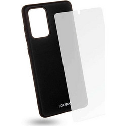 Θήκη & Γυαλί Προστασίας Για Galaxy A72 (Σετ 2Τμχ) SA72TPUBLKGL Clear-Black Egoboo