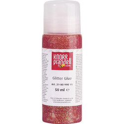 Κόλλα Knorr prandell glitter 50ml 21-8099011 φωτεινό κόκκινο