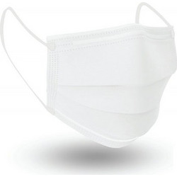 Poli MeyMed Ear Loop Face Mask Λευκή 50τμχ