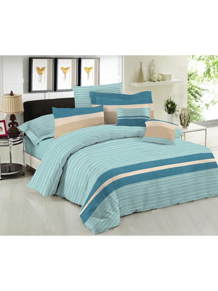 Σετ Πάπλωμα 220Χ240 Υπέρδιπλο Premium Le Blanc Brooklyn Aqua